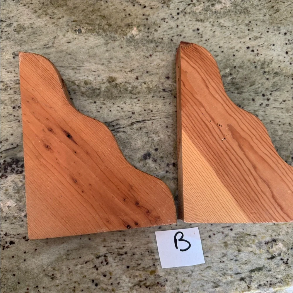 Several sets of Wood Grain Tan Decorative Wall Corbels or Shelf braces - Pair